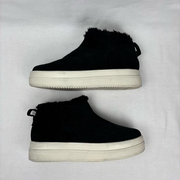 J/Slides Suede Nia women's pull on ankle boots black size 7 - Picture 4 of 9